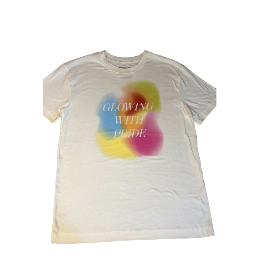 Glowing With Pride White Graphic Tee